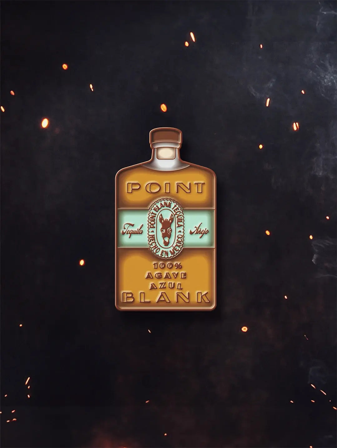 Aged Anejo Bottle Pin